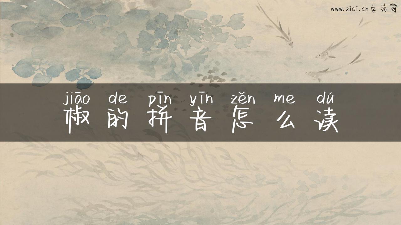 椒的拼音怎么读