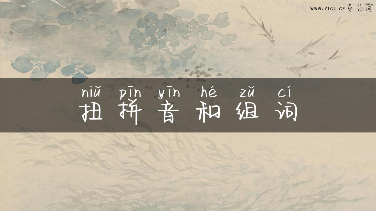 扭拼音和组词