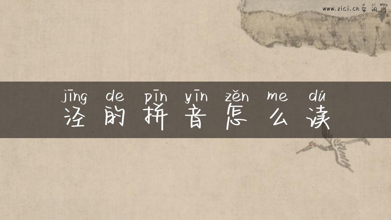 泾的拼音怎么读