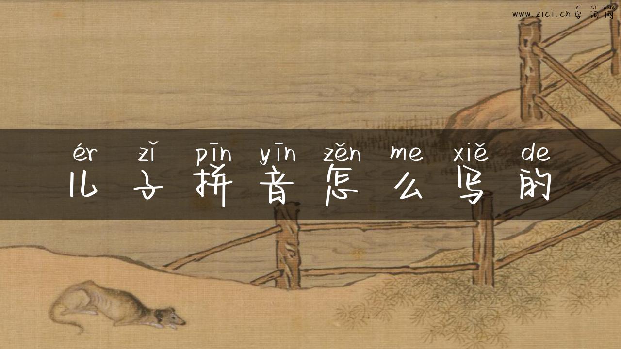 儿子拼音怎么写的