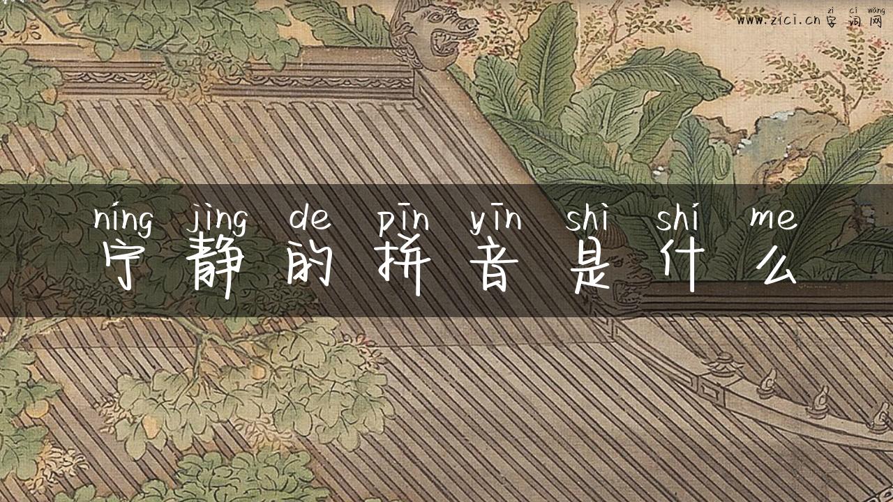 宁静的拼音是什么