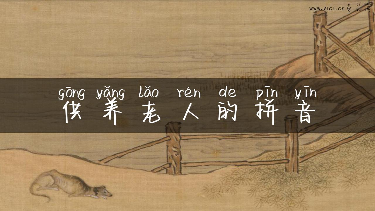供养老人的拼音