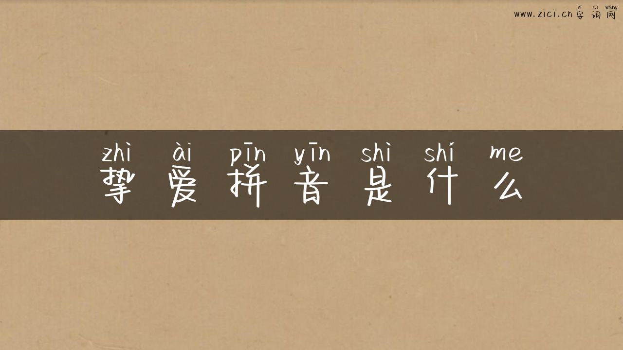 挚爱拼音是什么