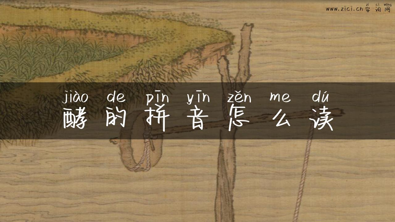 酵的拼音怎么读
