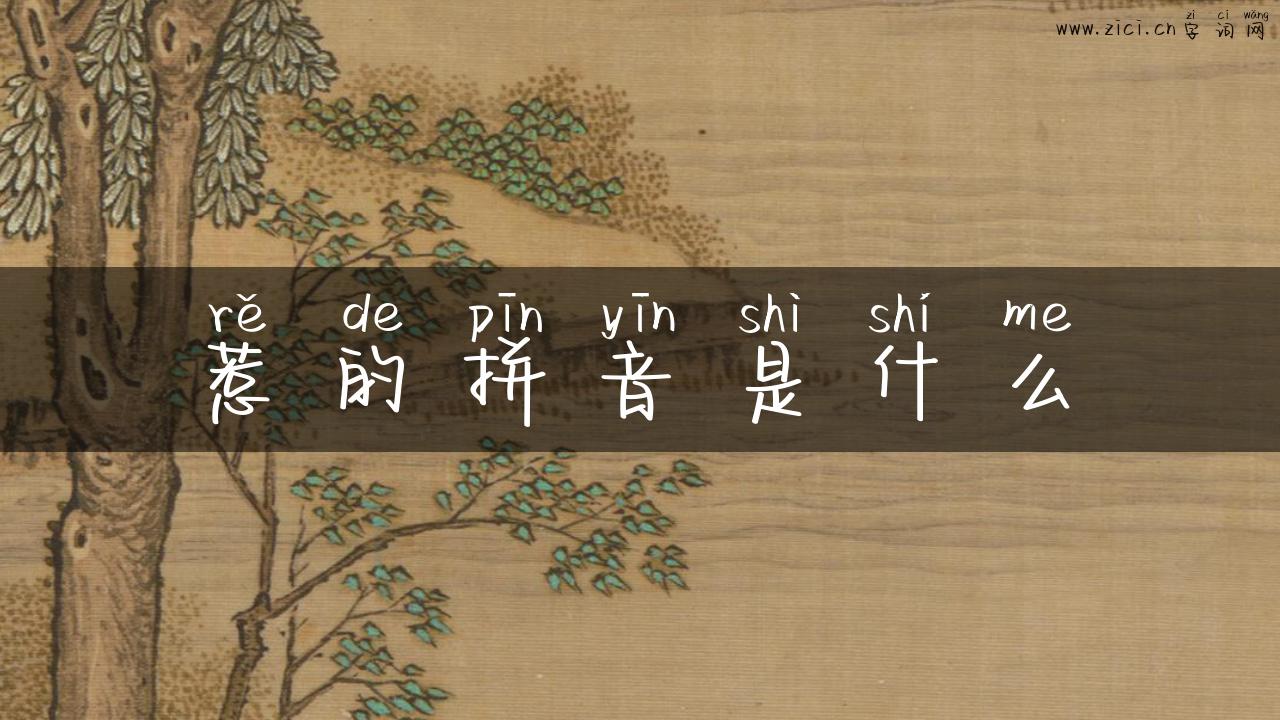 惹的拼音是什么