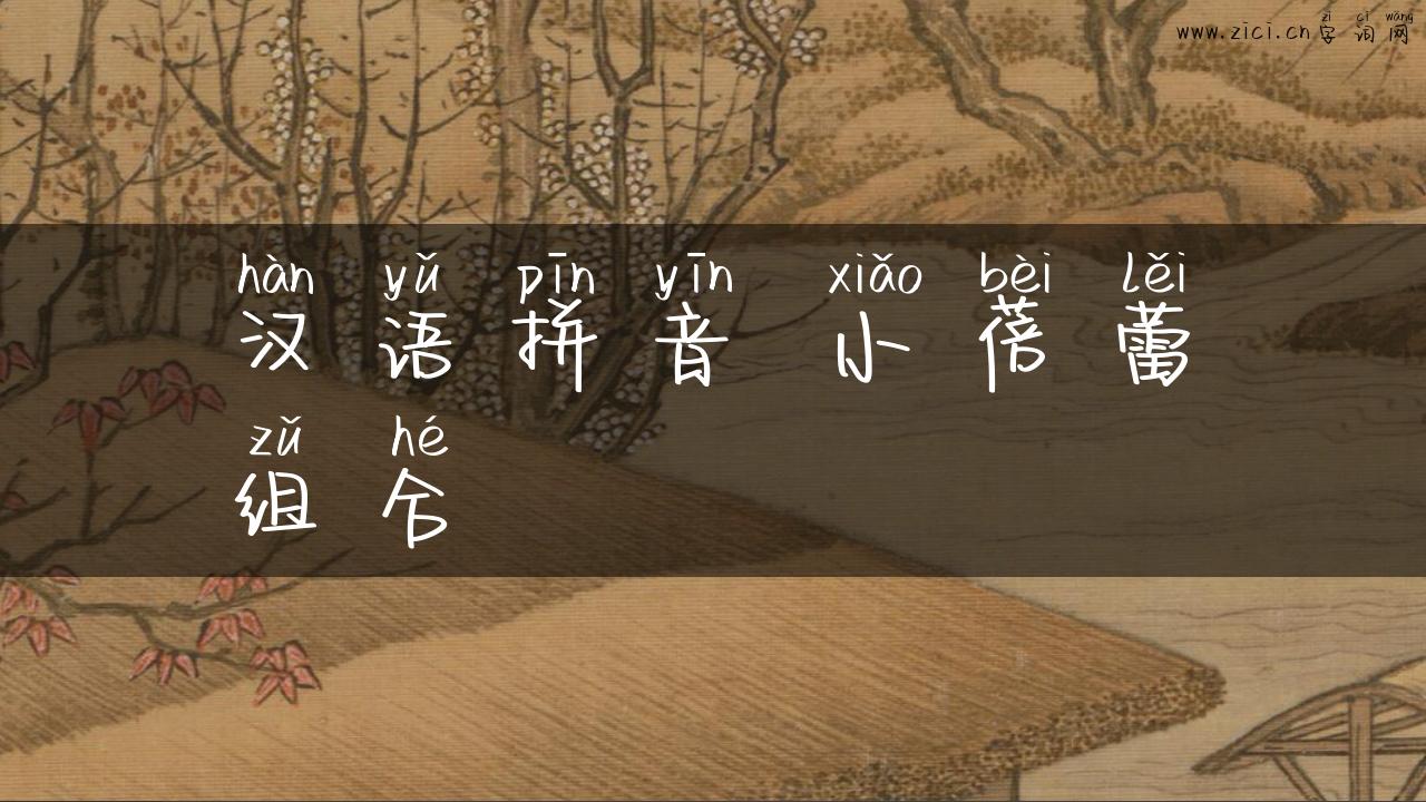汉语拼音 小蓓蕾组合