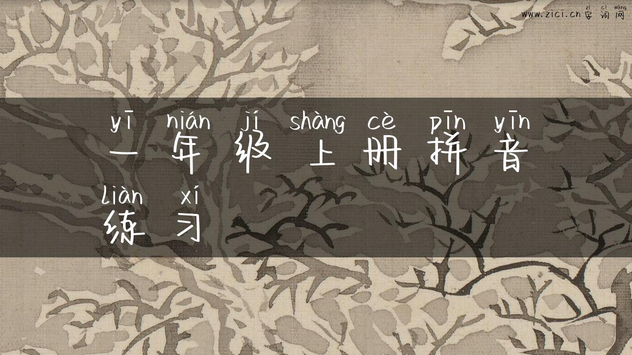 一年级上册拼音练习