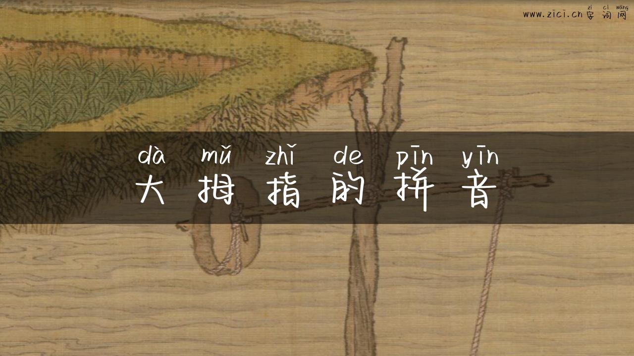 大拇指的拼音