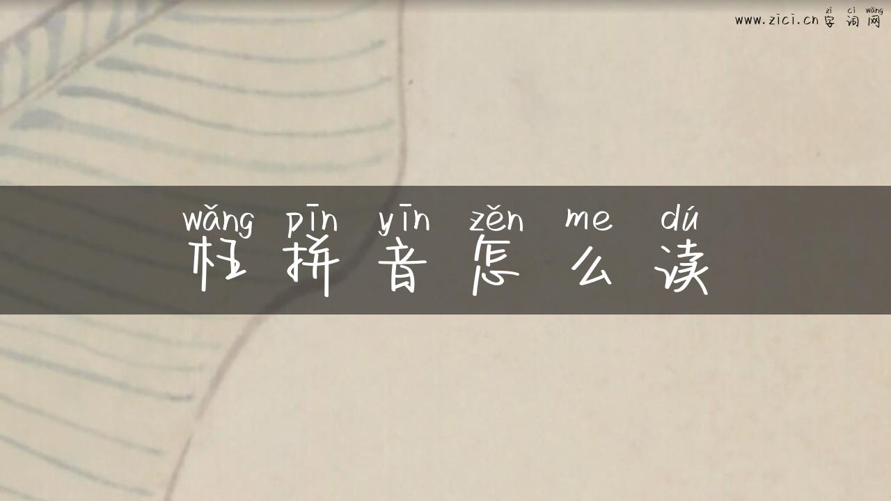 枉拼音怎么读