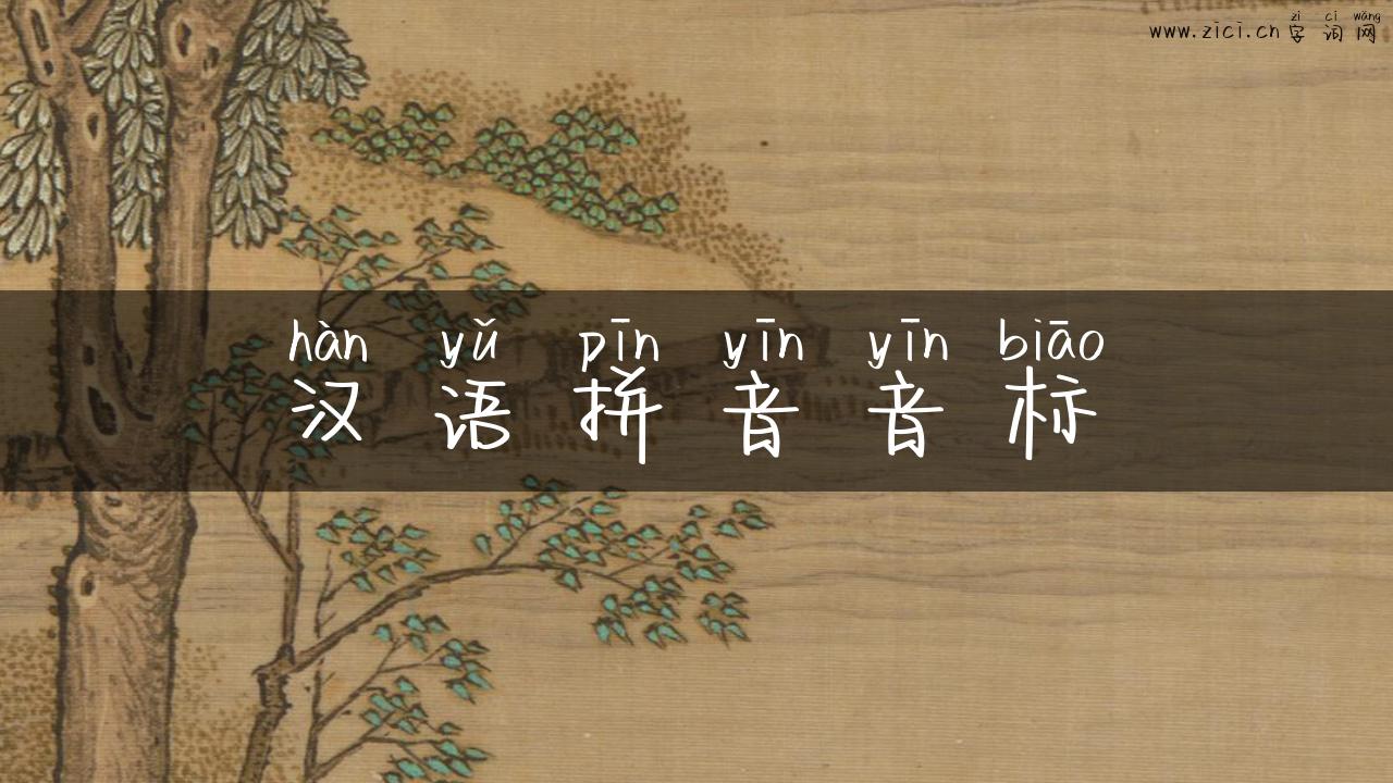 汉语拼音音标