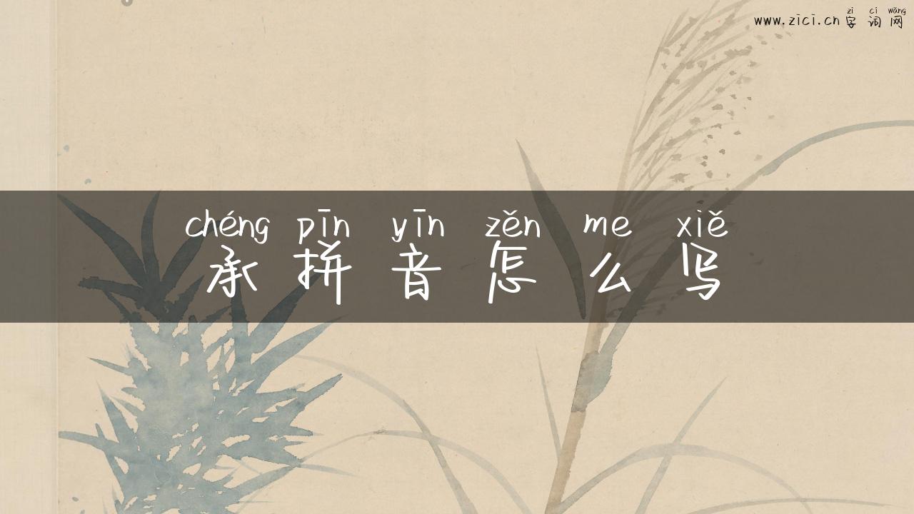 承拼音怎么写
