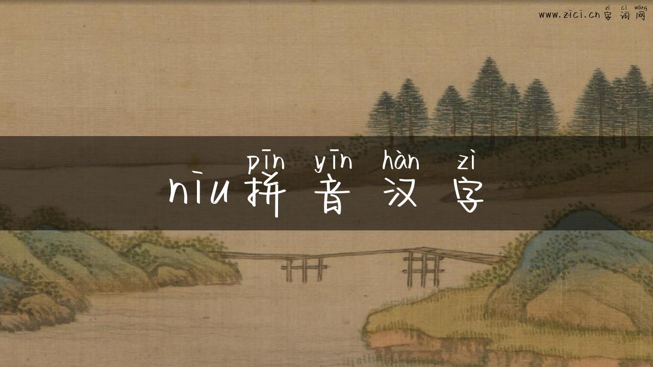 niu拼音汉字