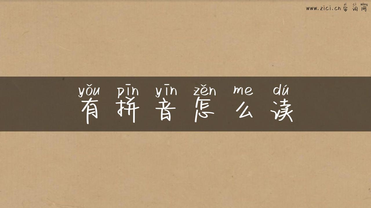 有拼音怎么读