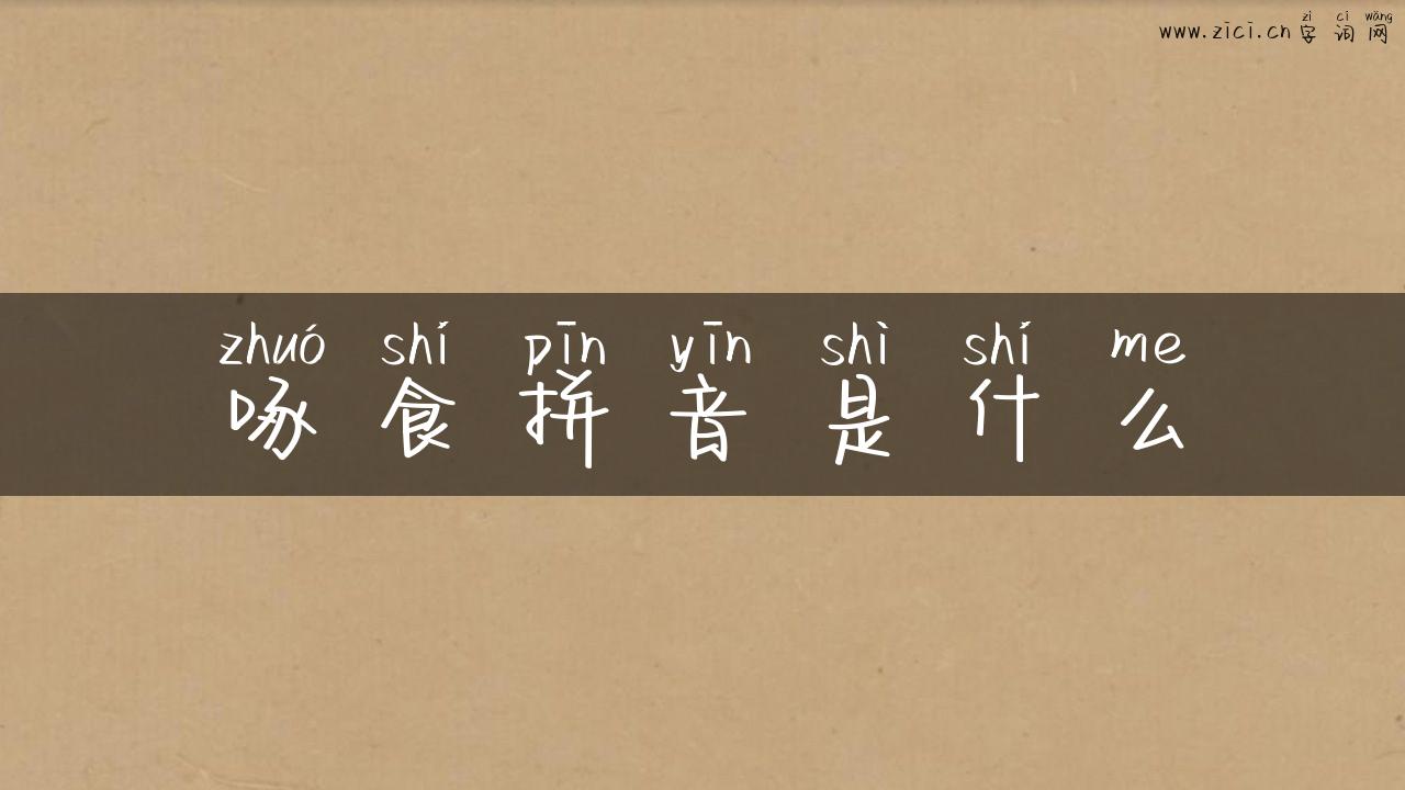 啄食拼音是什么