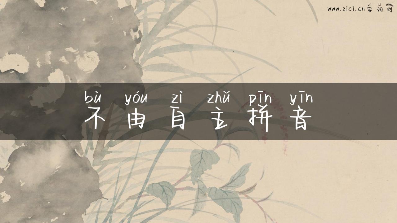 不由自主拼音