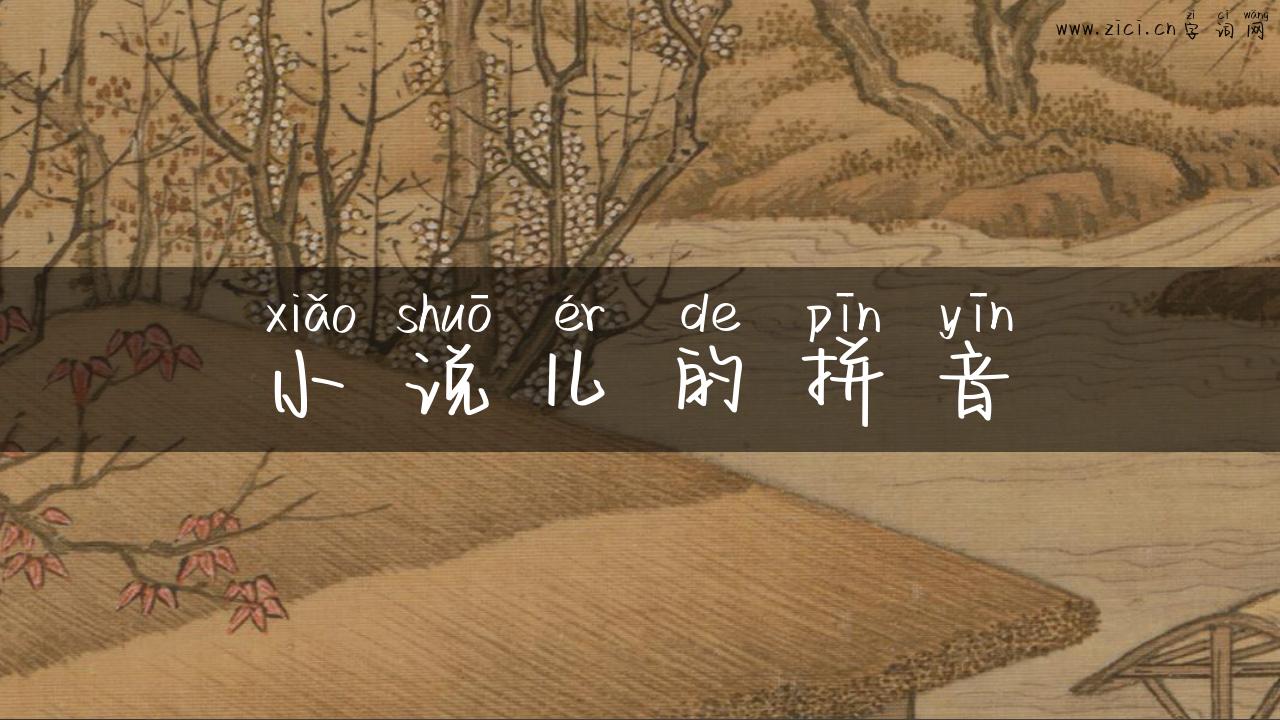 小说儿的拼音
