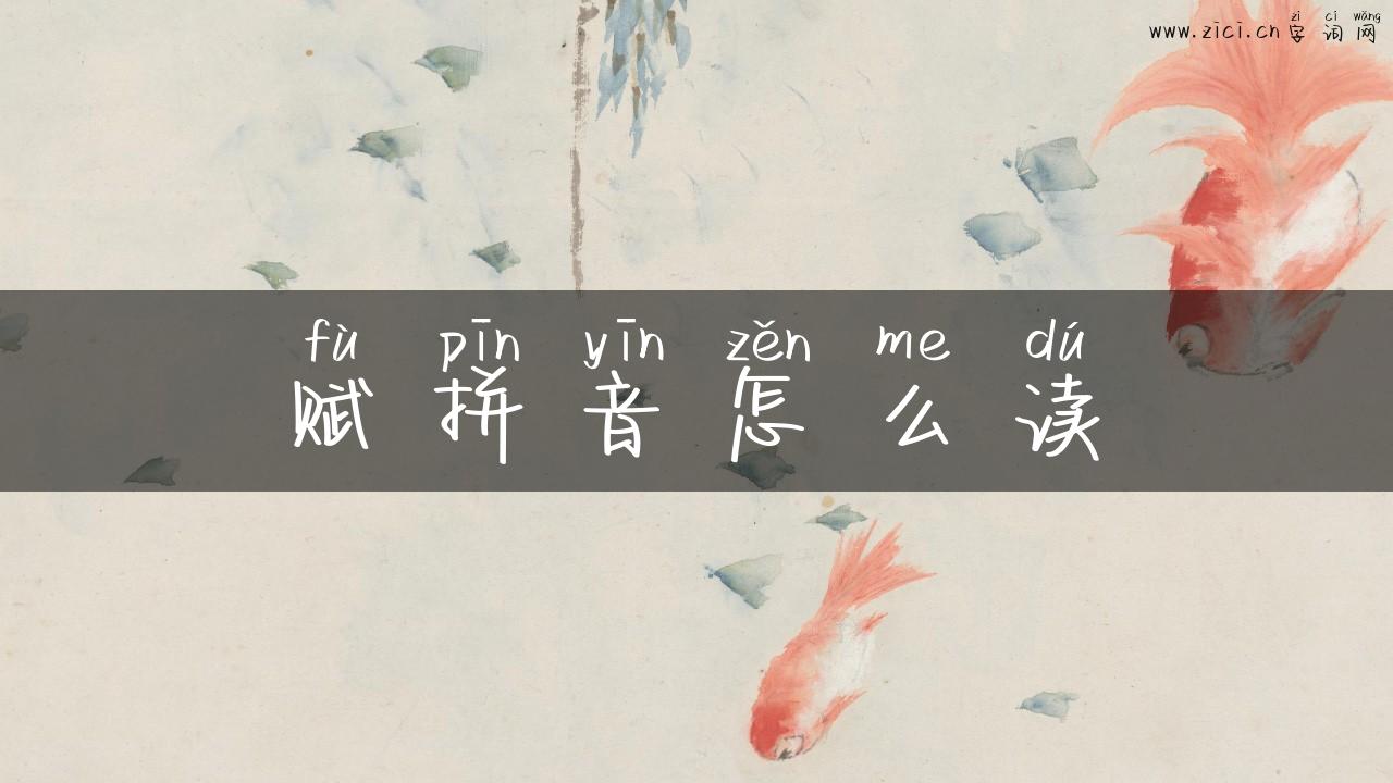 赋拼音怎么读