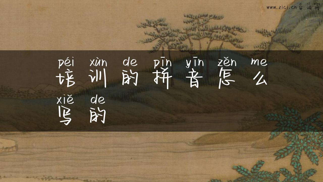 培训的拼音怎么写的
