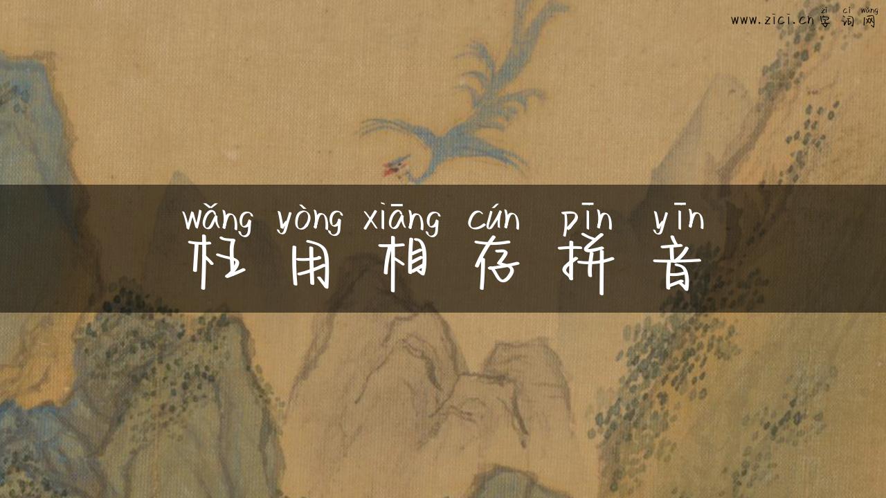 枉用相存拼音