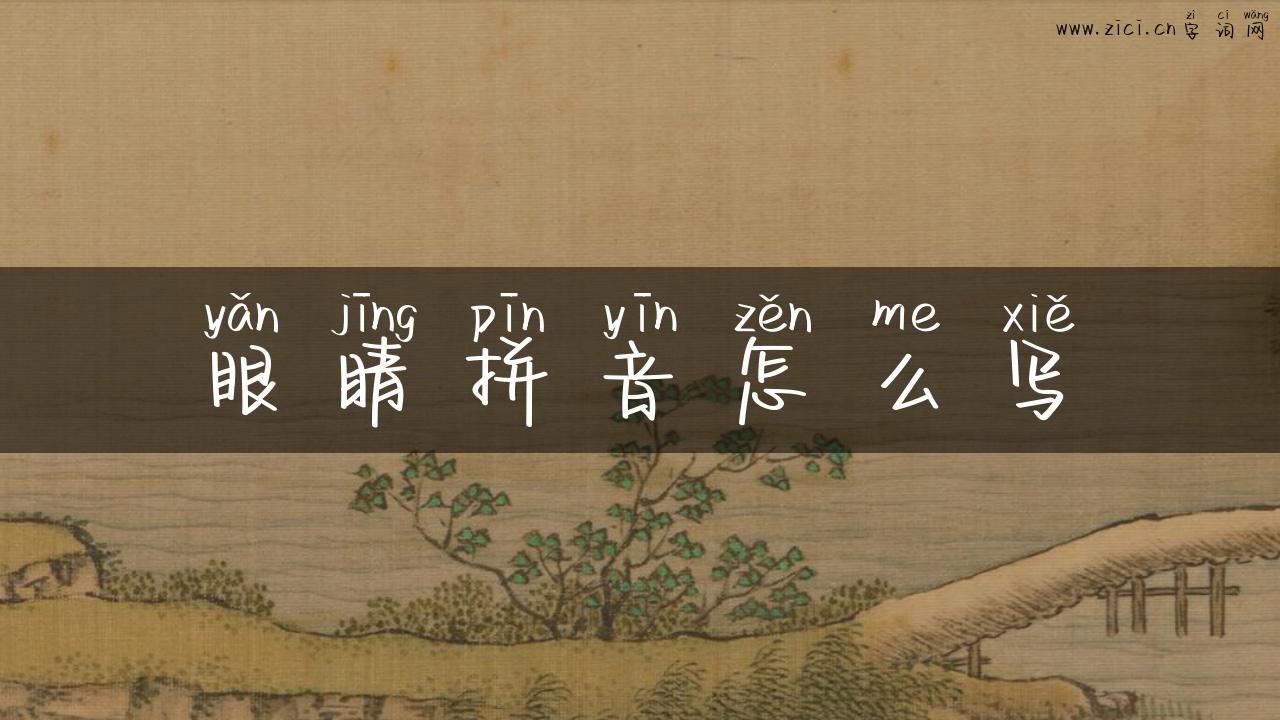 眼睛拼音怎么写