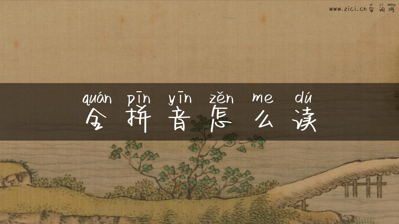 全拼音怎么读