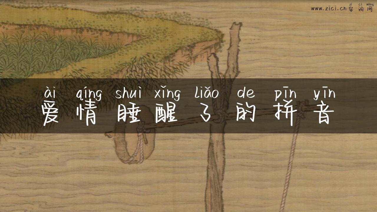 爱情睡醒了的拼音