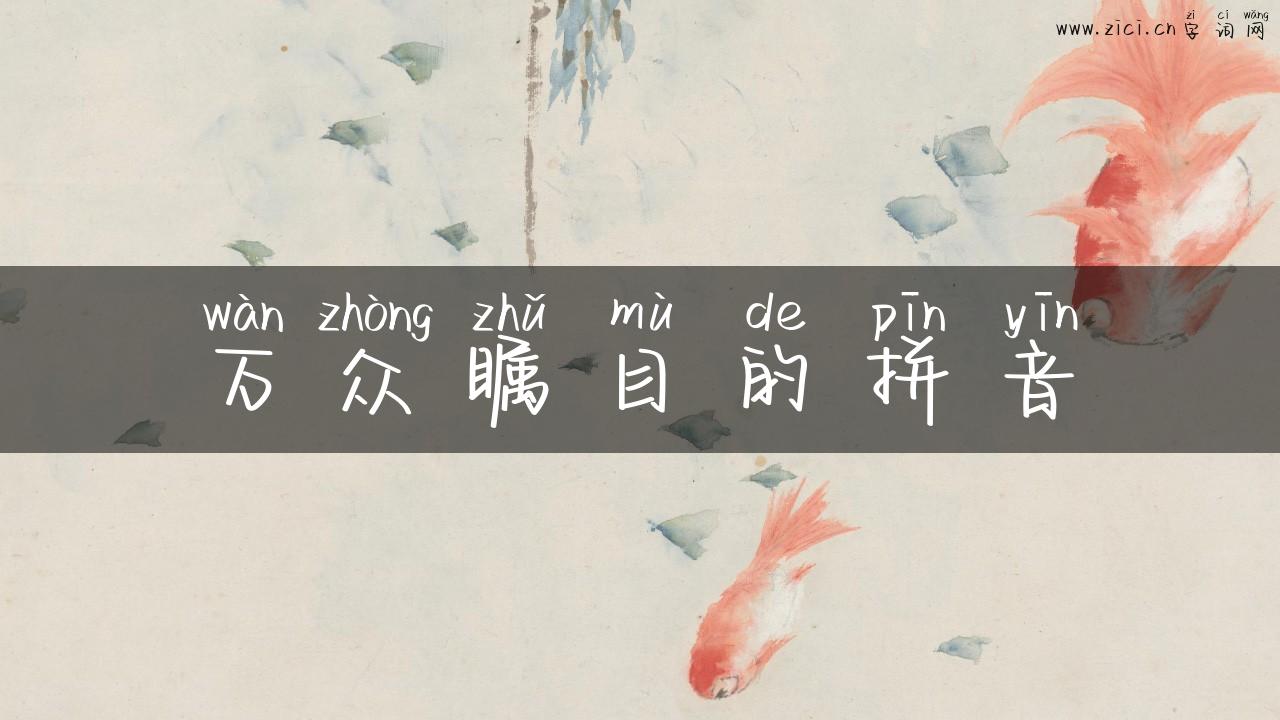 万众瞩目的拼音