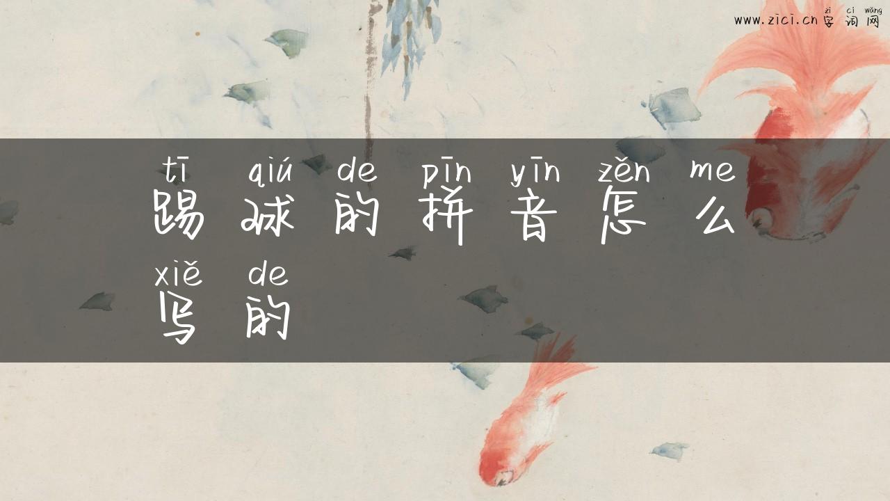 踢球的拼音怎么写的
