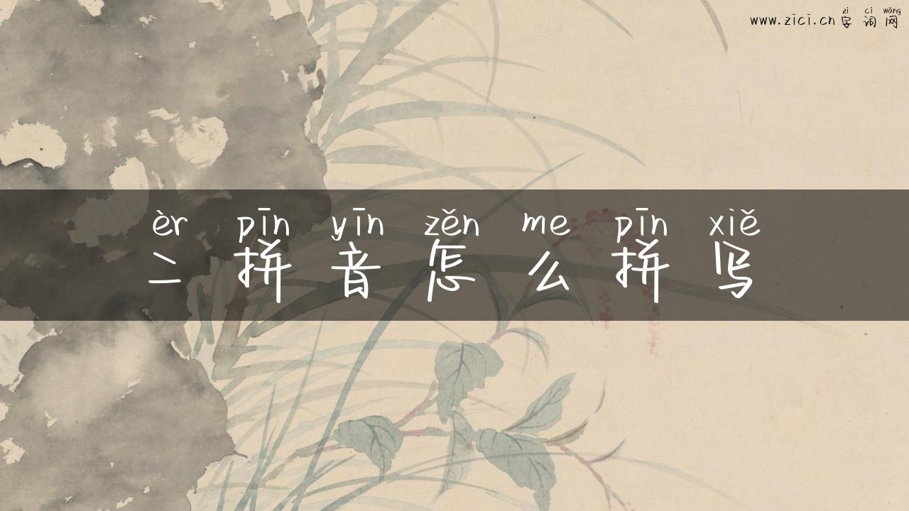二拼音怎么拼写