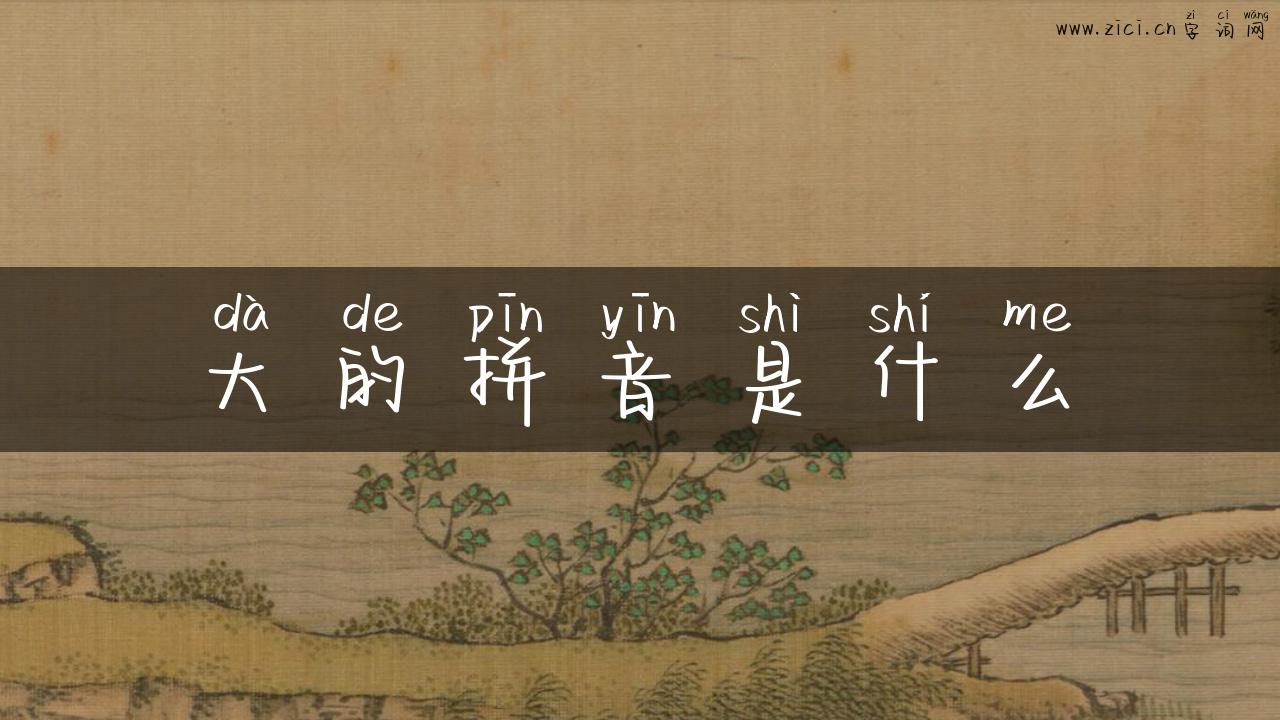 大的拼音是什么