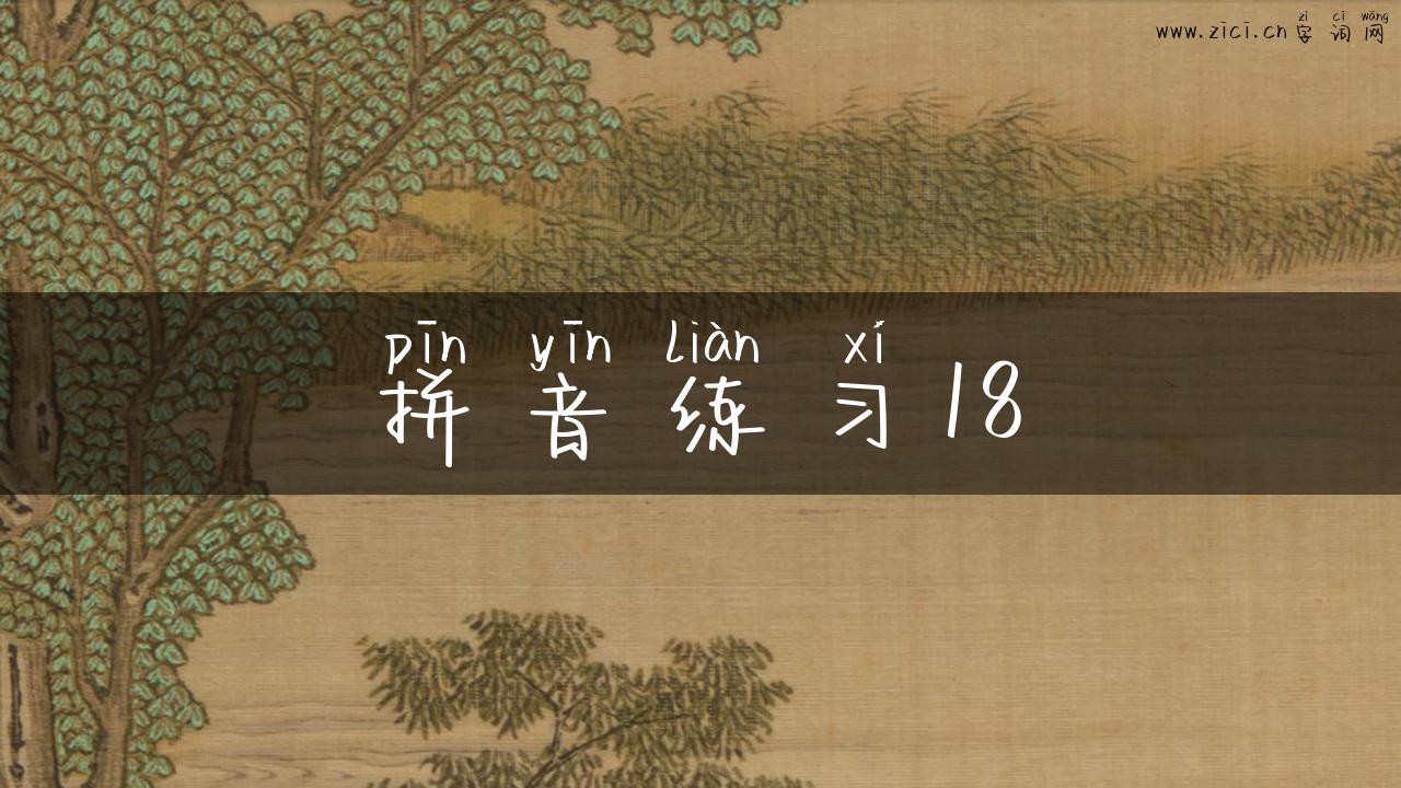 拼音练习18