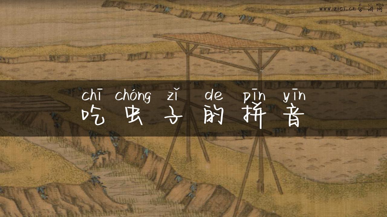 吃虫子的拼音