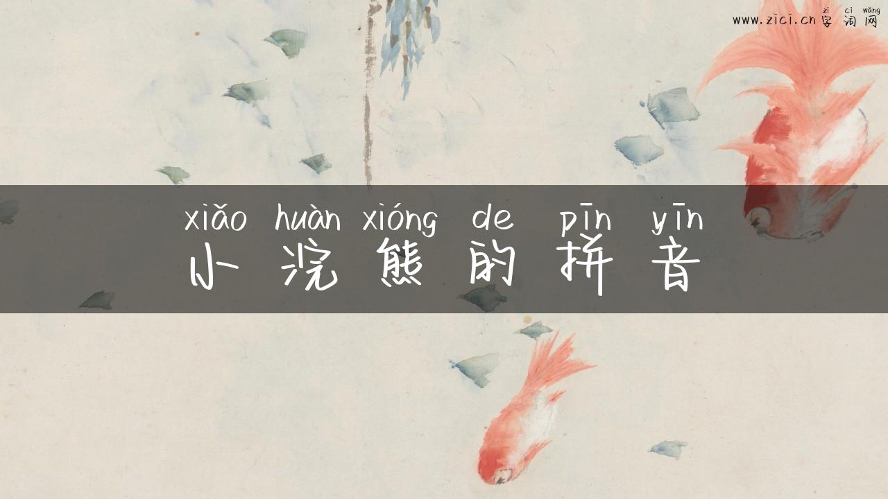 小浣熊的拼音