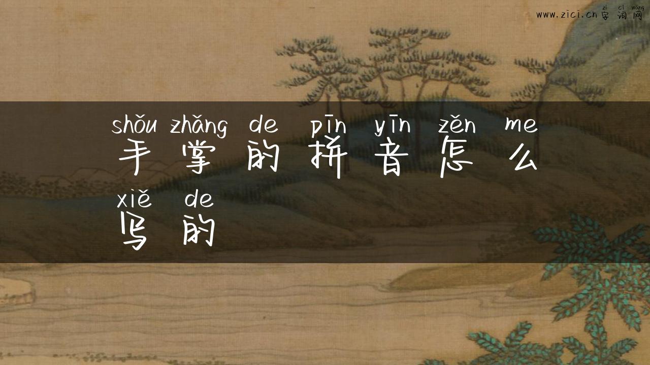 手掌的拼音怎么写的