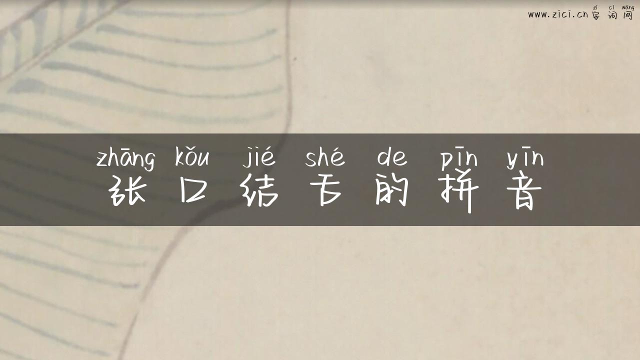 张口结舌的拼音