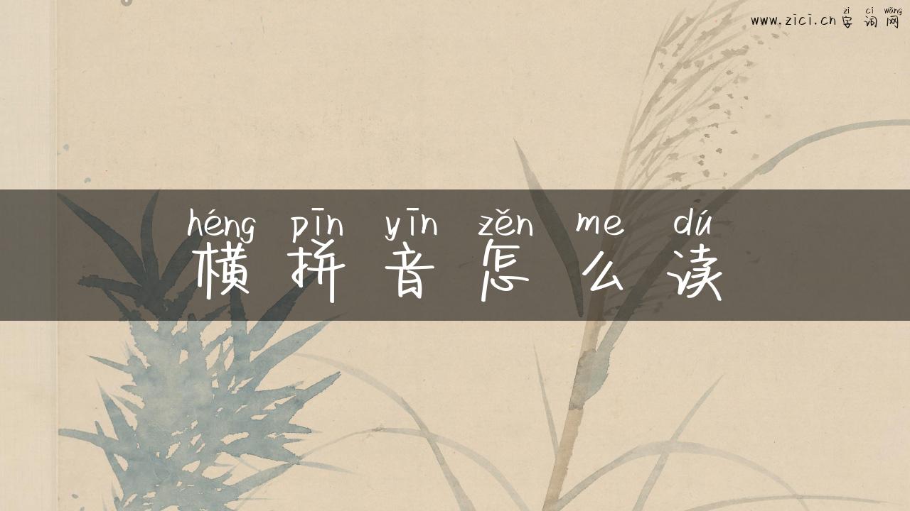 横拼音怎么读