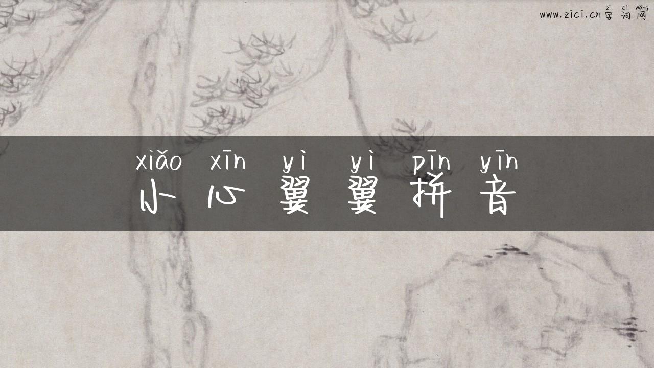 小心翼翼拼音