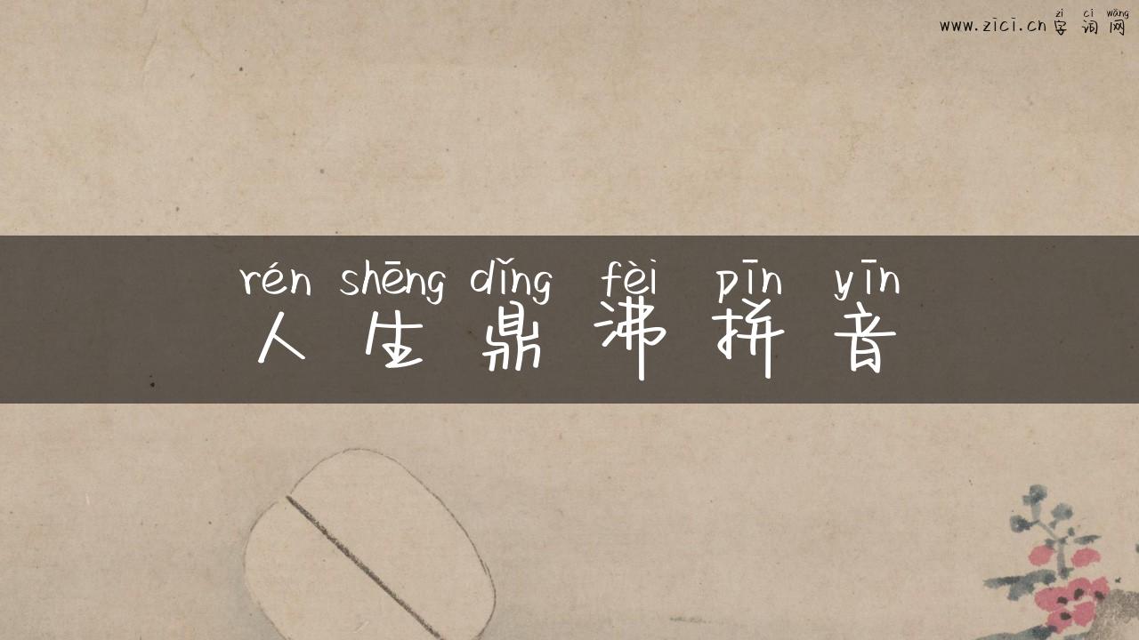 人生鼎沸拼音