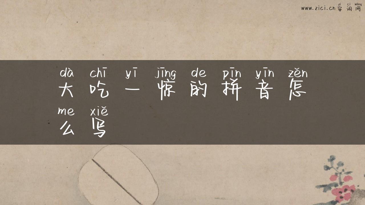 大吃一惊的拼音怎么写