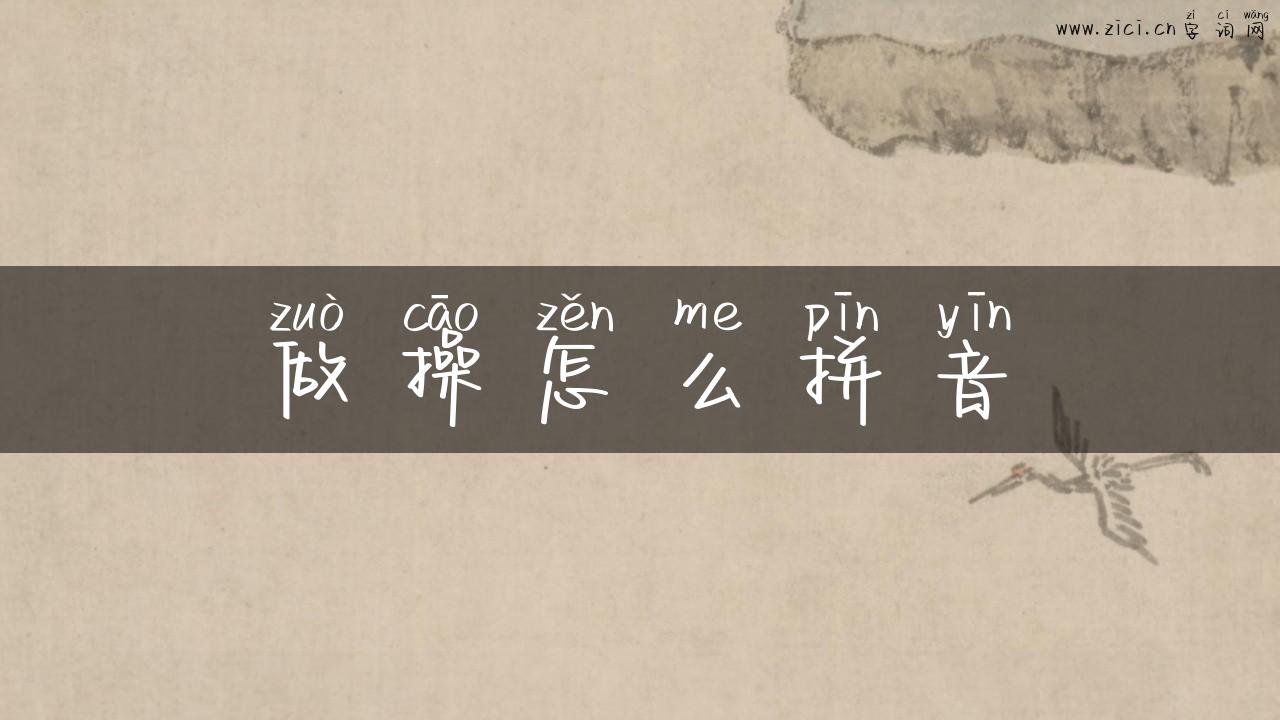 做操怎么拼音