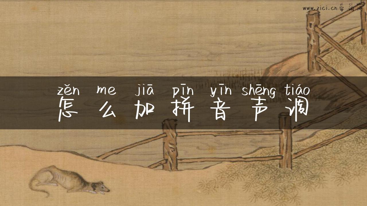 怎么加拼音声调