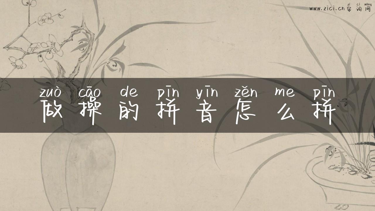 做操的拼音怎么拼