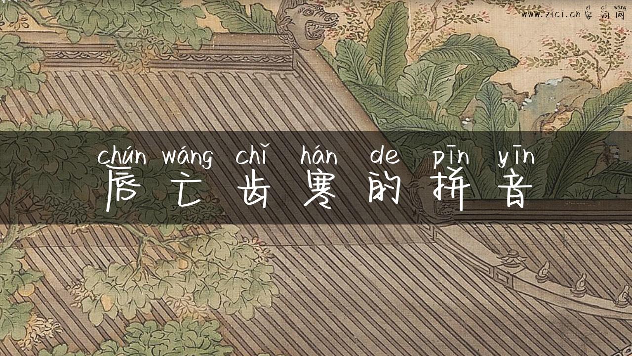 唇亡齿寒的拼音