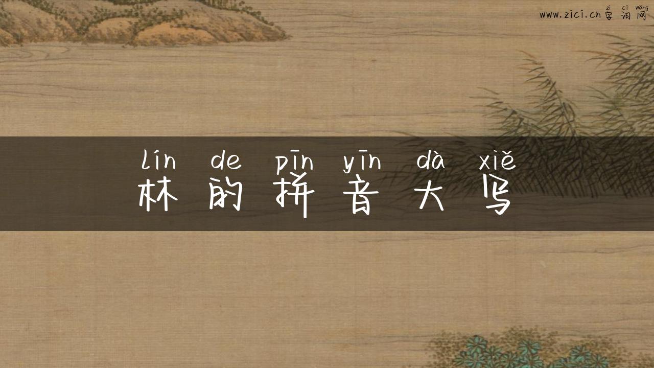 林的拼音大写
