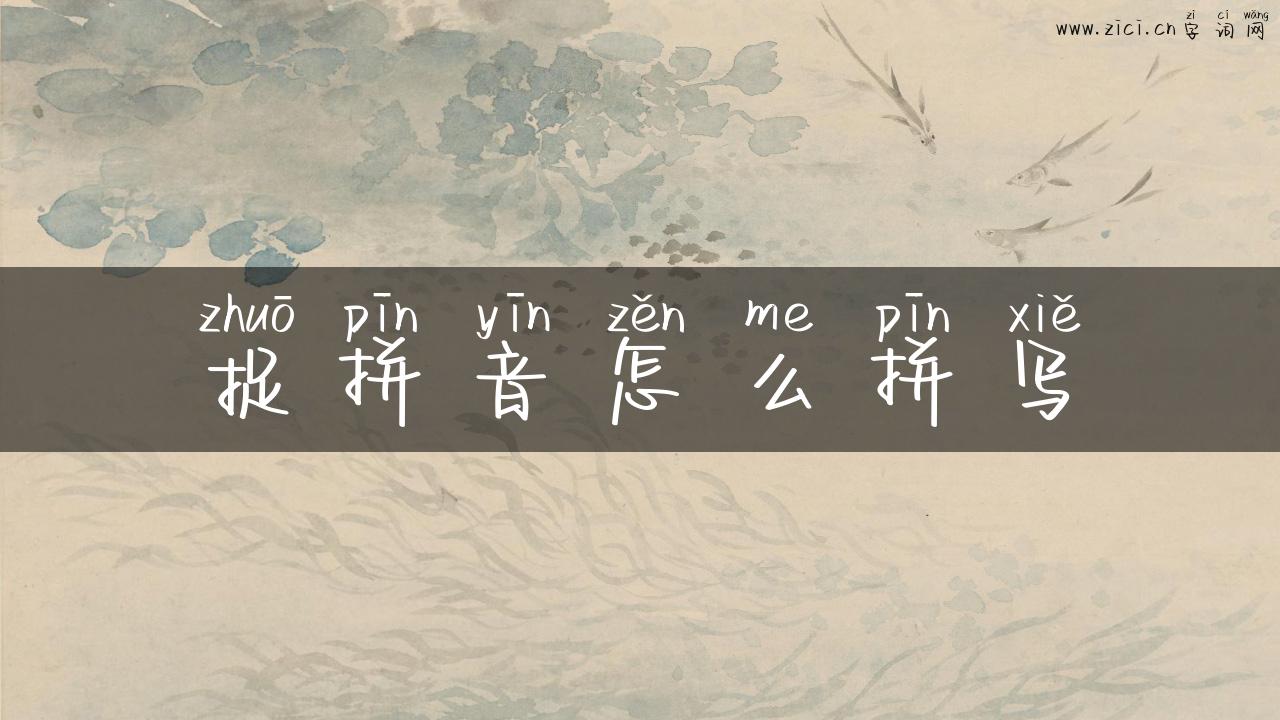 捉拼音怎么拼写