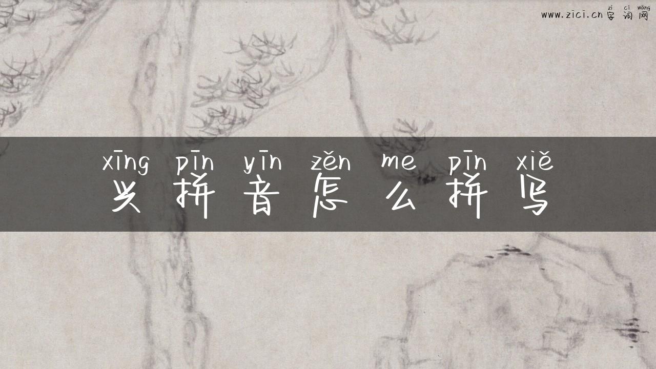 兴拼音怎么拼写