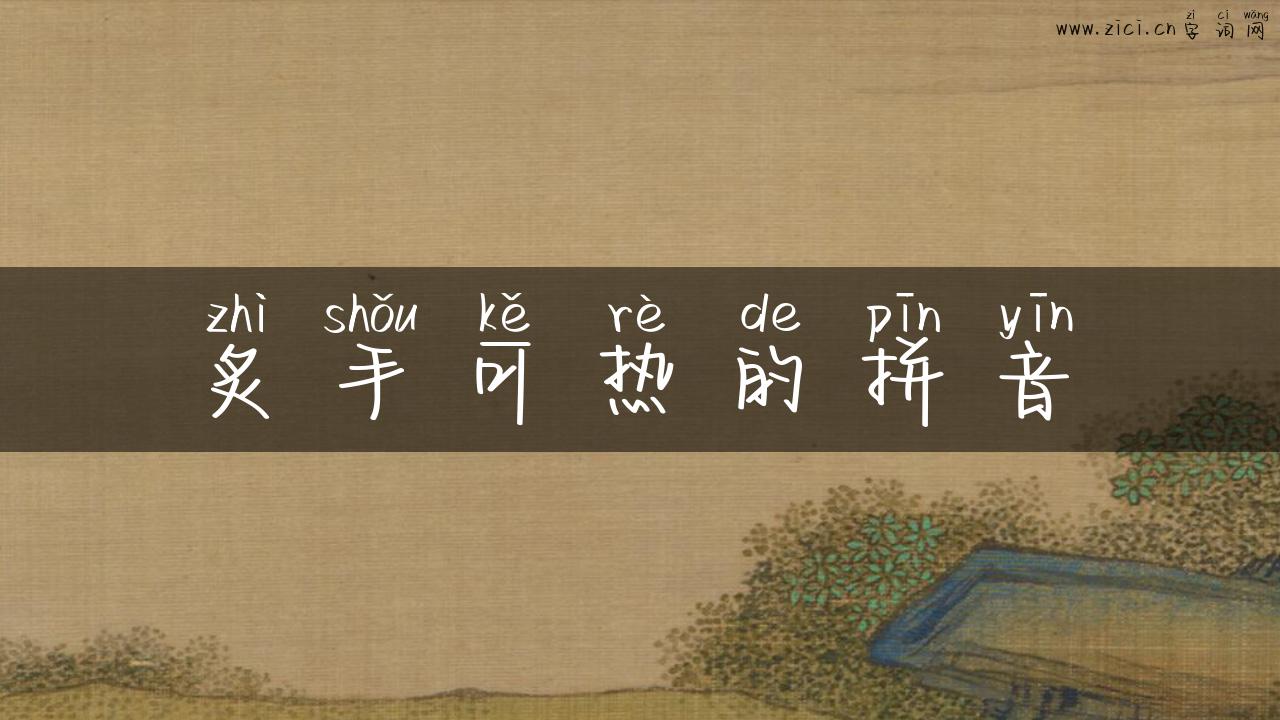 炙手可热的拼音