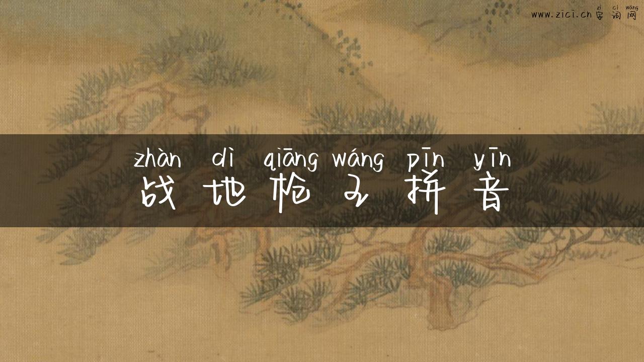 战地枪王拼音