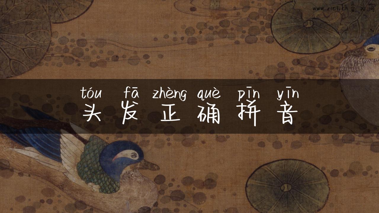 头发正确拼音