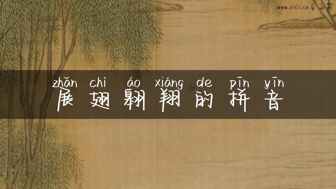 展翅翱翔的拼音
